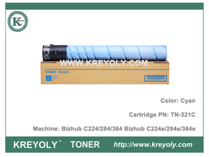 Color Toner Cartridge TN321 TN220for Koncia Minolta Bizhub C224 C284 C364 C224e C284e C364e