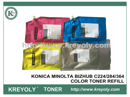 KONICA MINOLTA BIZHUB C284//364/280/360 COLOR TONER POWDER REFILL