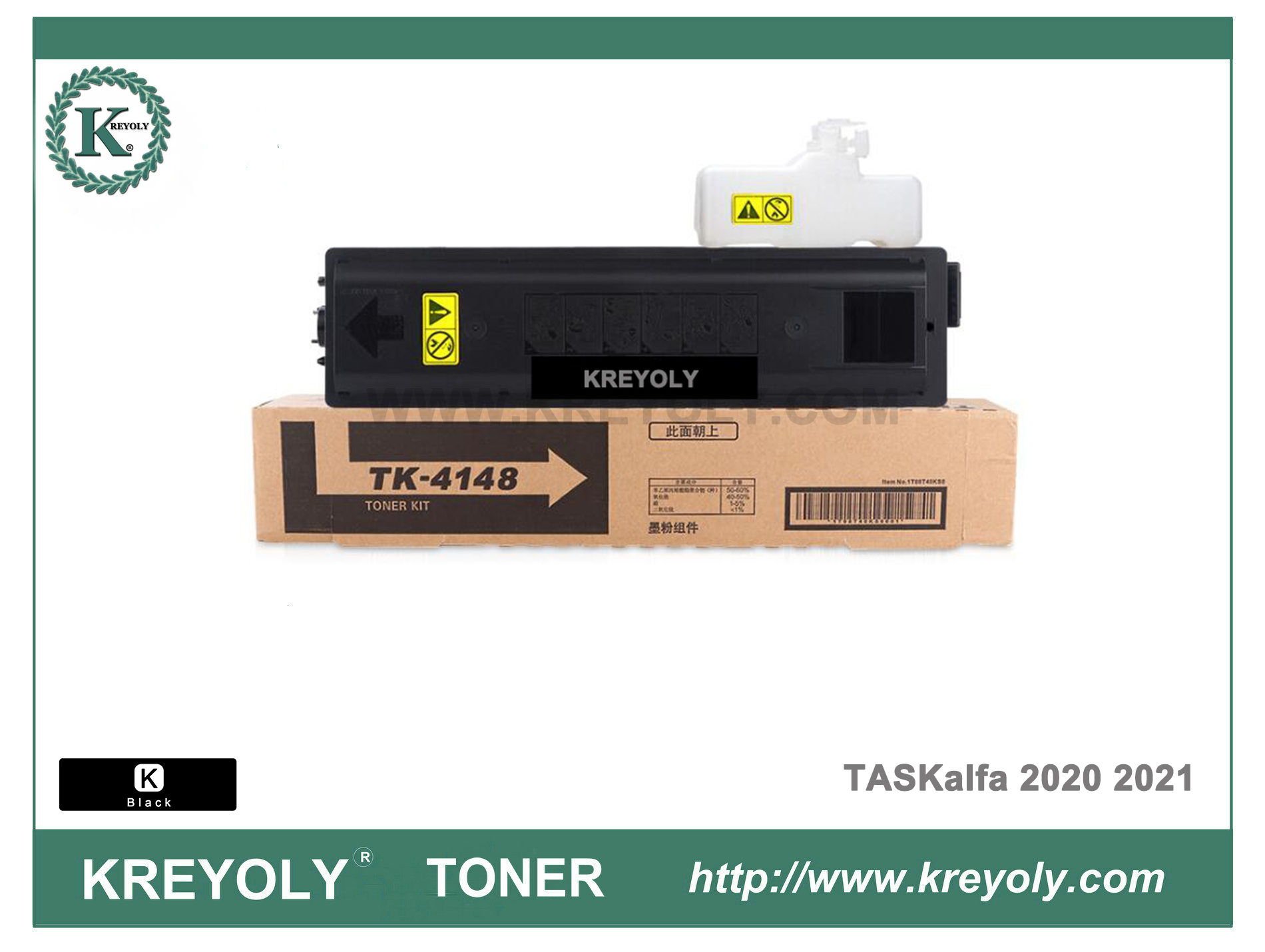 TK-4148 Toner Cartridge For Kyocera TASKalfa 2020 2021 TK4148 - Buy Kyocera  Toner Cartridge, TK-4148 TK4148, TASKalfa 2020 2021 Product on Xiamen  Kreyoly Office Supplies Co.,Ltd