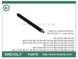 NROLI1863FCZ1 Presure Roller for MX-2310U MX-2610N MX-2615N MX-2640N MX-3115N MX-5140N MX-5111N Lower Roller 